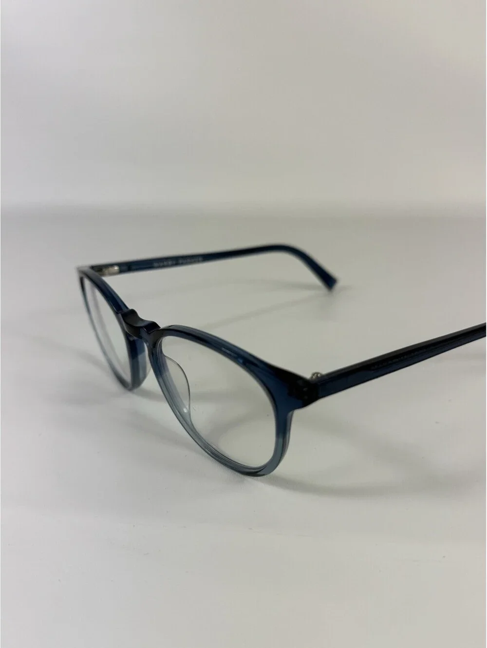 Warby Parker Eyeglasses BUTLER M 347 Frames Only 52 19 145 Crystal Blue Full Rim